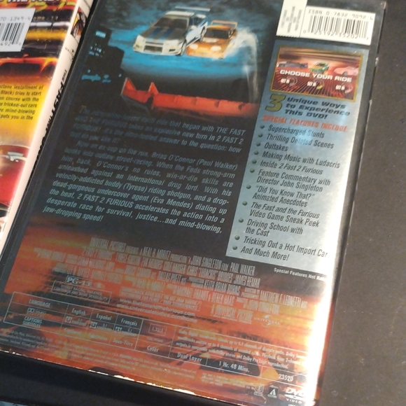 The fast and the furious Tokyo drift dvd, 2 Fast 2 Furious DVD set - Picture 5 of 5